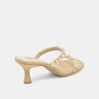 Dolce Vita GRASON HEELS LT NATURAL RAFFIA