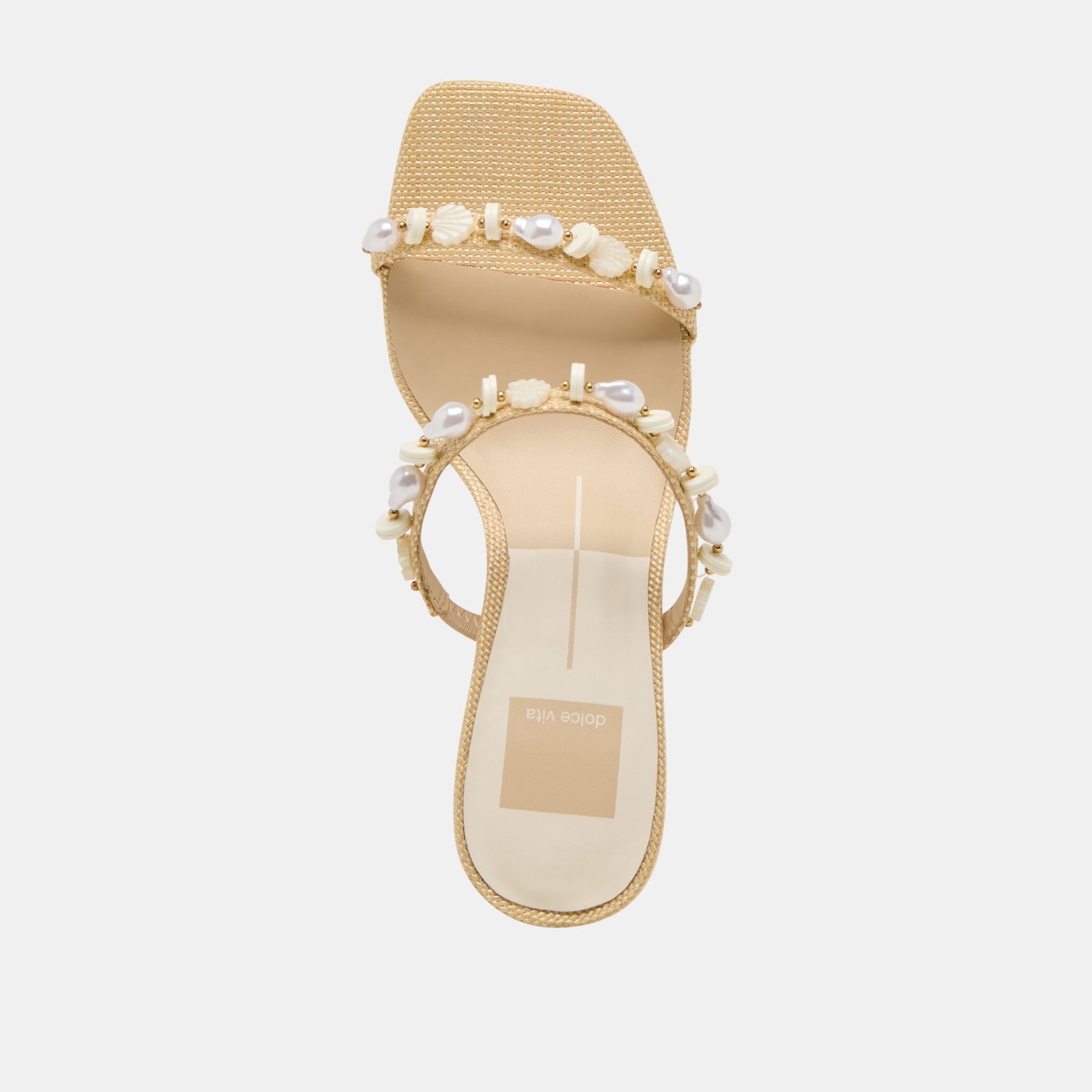 Dolce Vita GRASON HEELS LT NATURAL RAFFIA