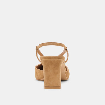 Dolce Vita Ginay Lt Brown Suede Heels