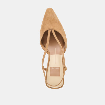 Dolce Vita Ginay Lt Brown Suede Heels