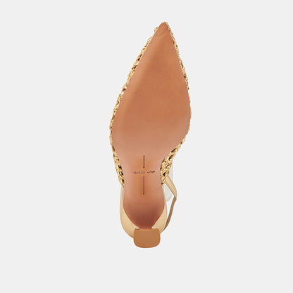 Dolce Vita GLORIA HEELS GOLD WOVEN