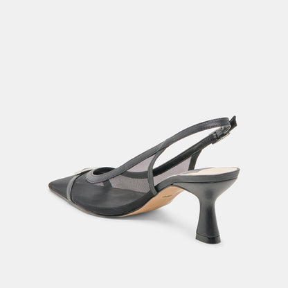 Dolce Vita Lorine Onyx Mesh Heels