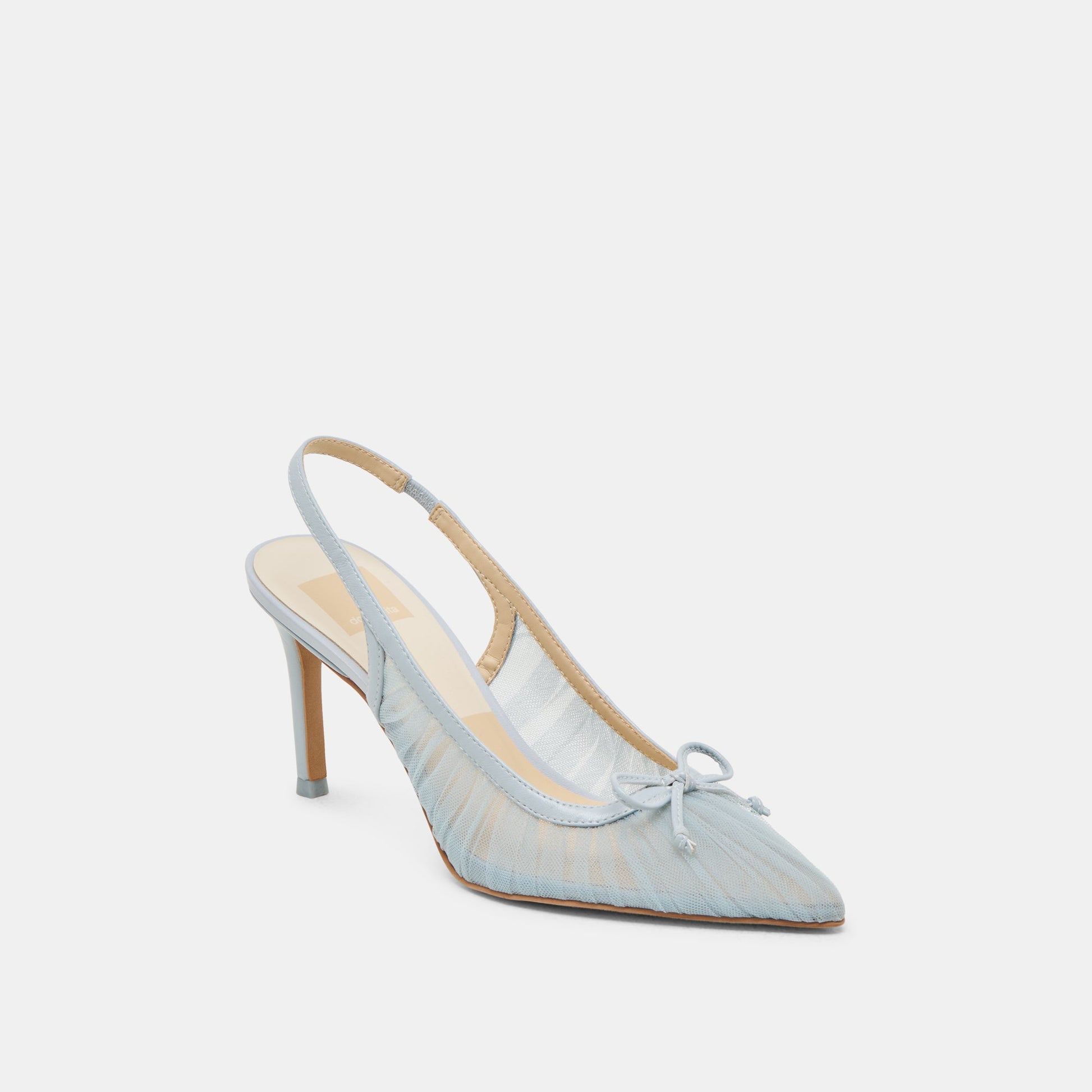 Dolce Vita Yela Light Blue Tulle Heels