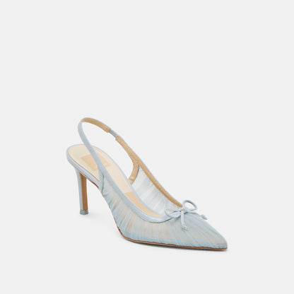 Dolce Vita Yela Light Blue Tulle Heels