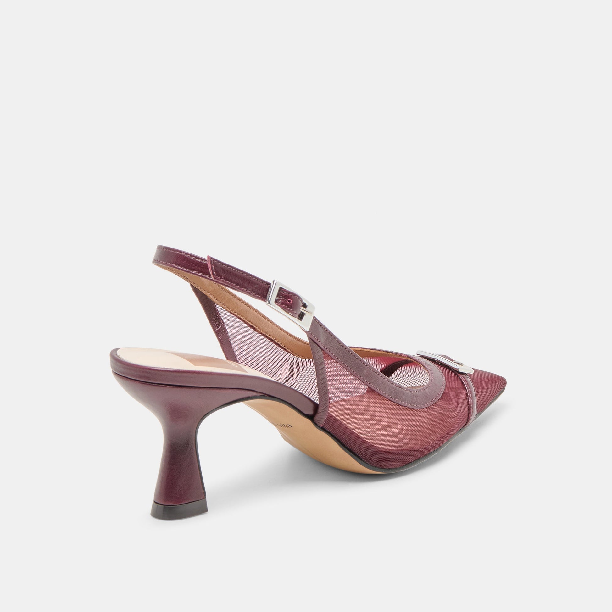 Dolce Vita Lorine Burgundy Mesh Heels