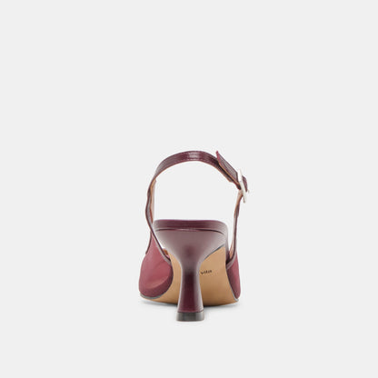 Dolce Vita Lorine Burgundy Mesh Heels