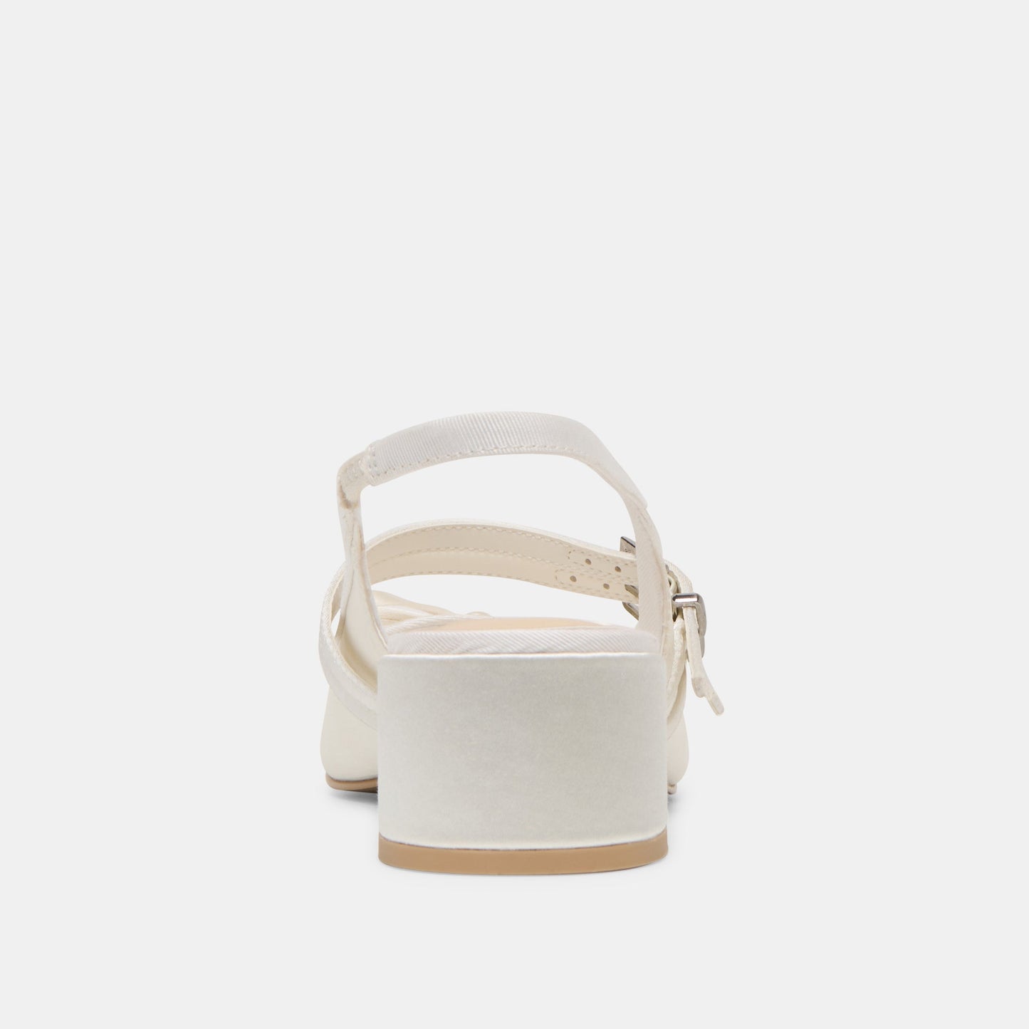Dolce Vita Loris True White Satin Heels