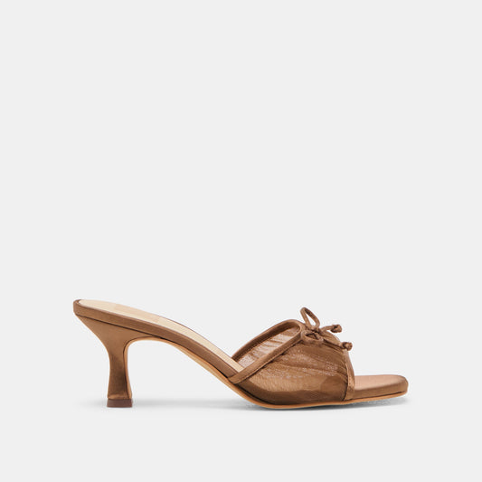 Dolce Vita Galen Mid Brown Tulle Heels