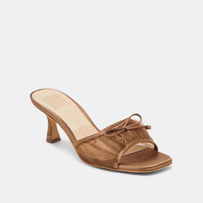 Dolce Vita Galen Mid Brown Tulle Heels