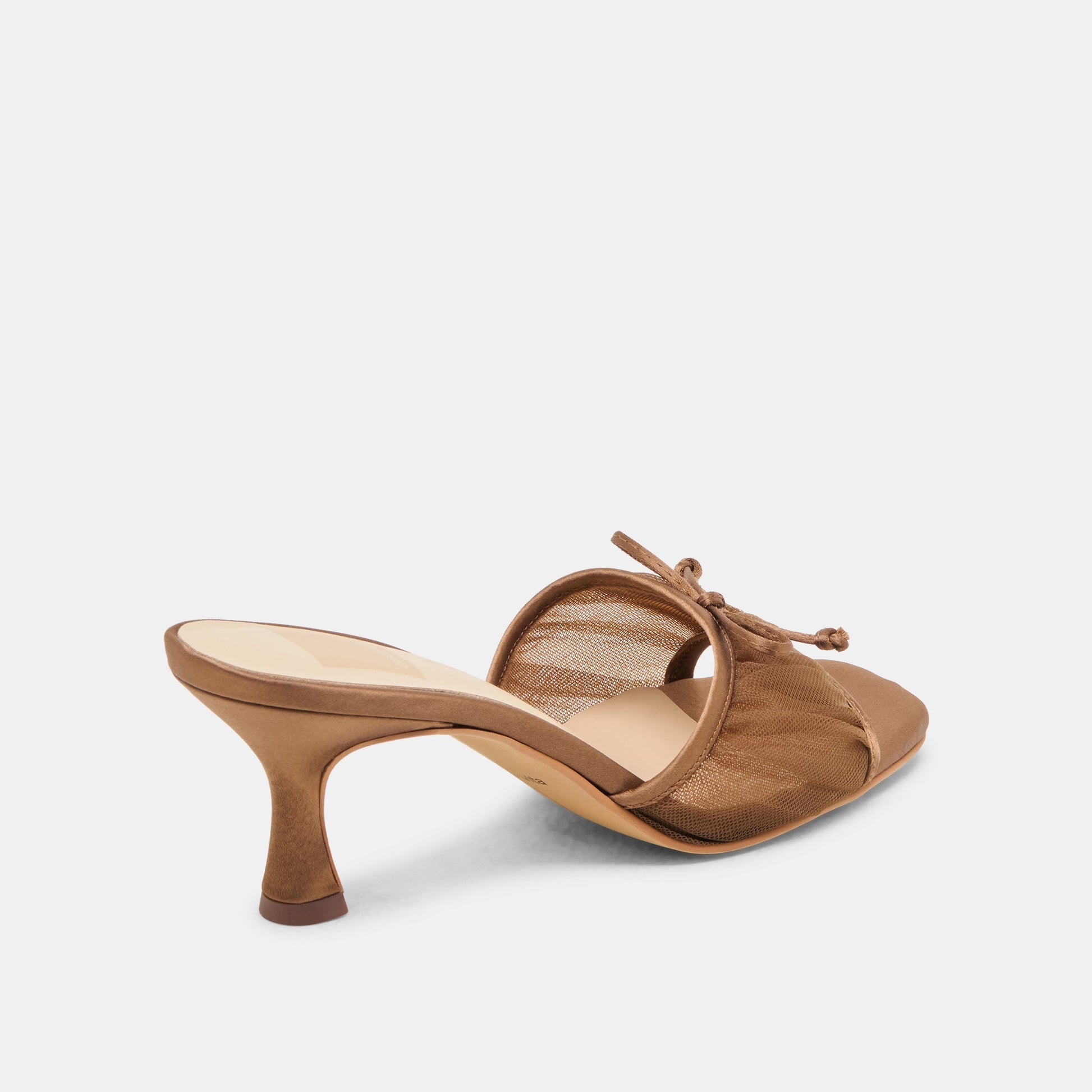 Dolce Vita Galen Mid Brown Tulle Heels