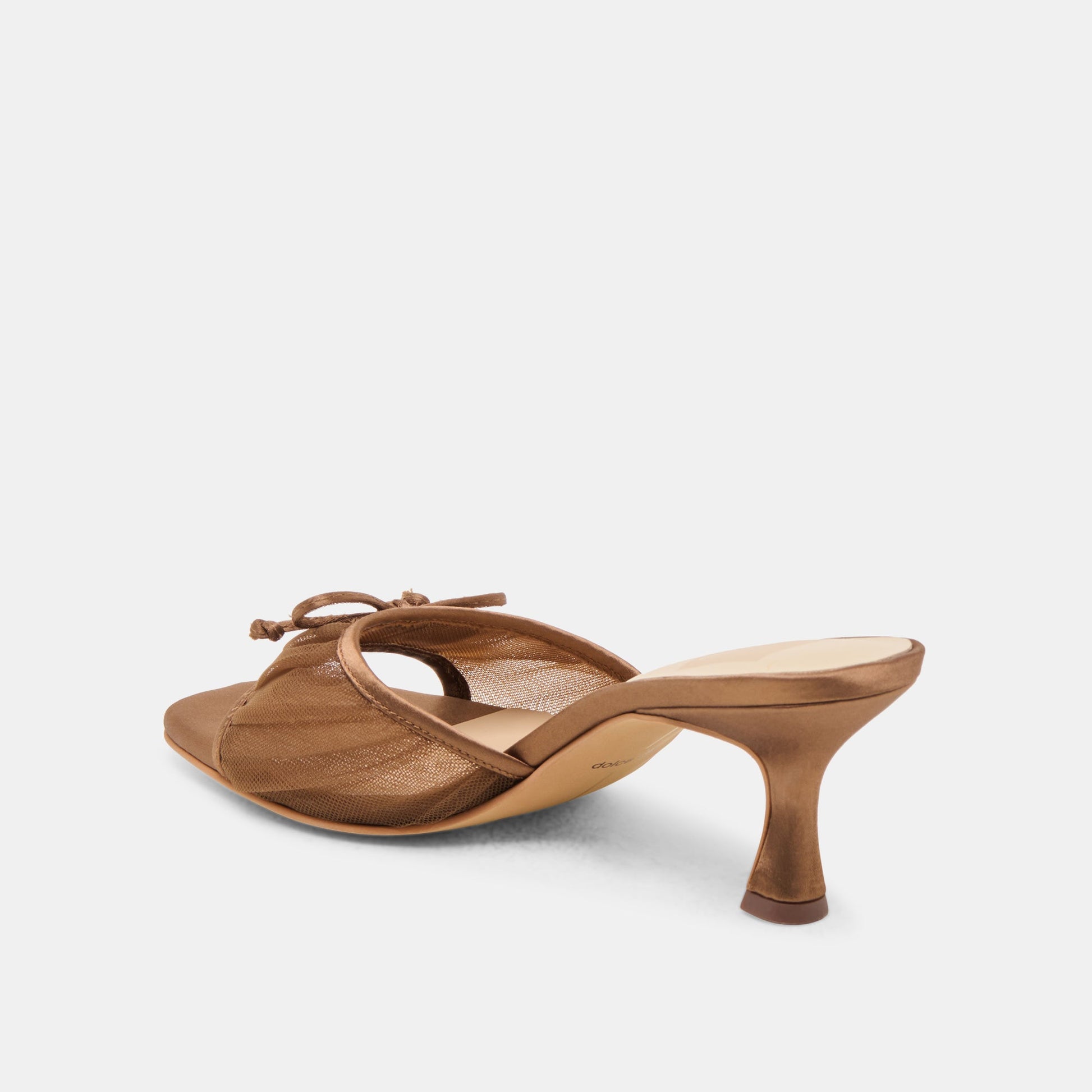 Dolce Vita Galen Mid Brown Tulle Heels