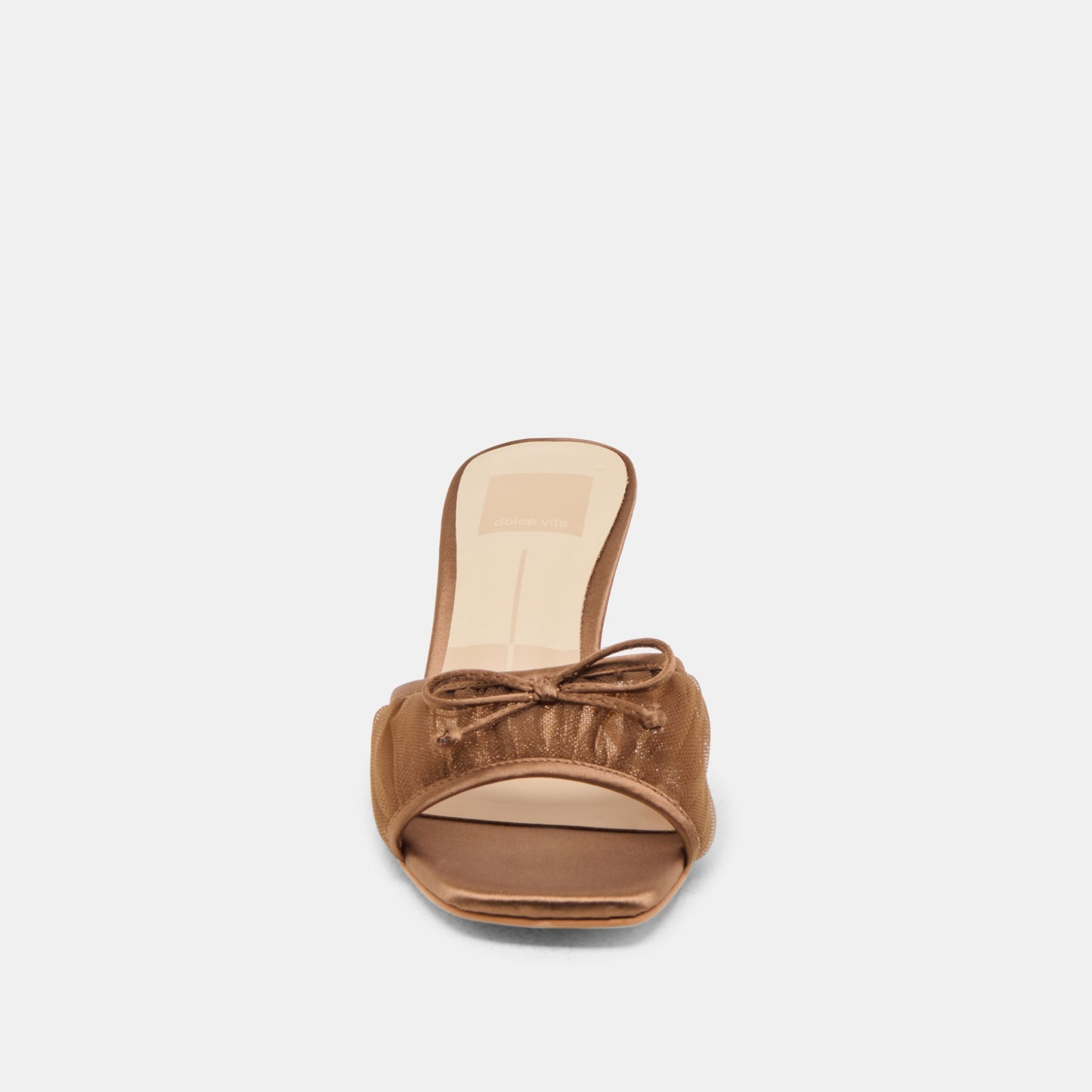Dolce Vita Galen Mid Brown Tulle Heels