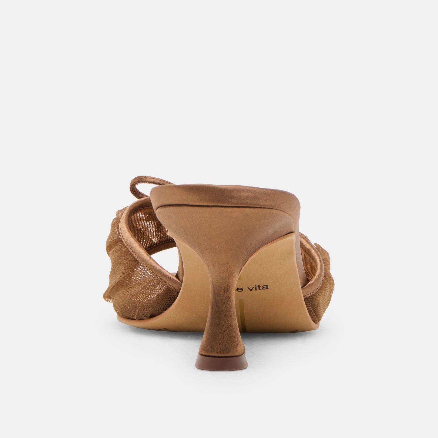 Dolce Vita Galen Mid Brown Tulle Heels