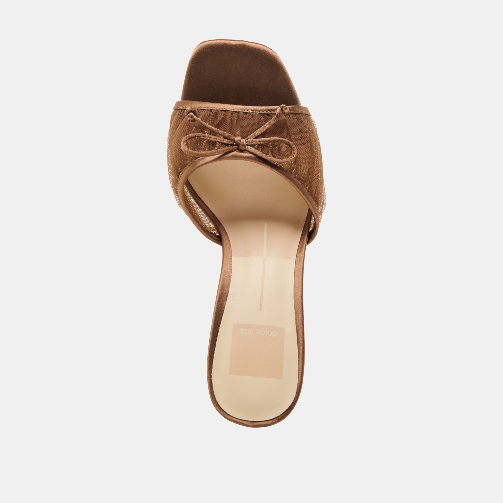 Dolce Vita Galen Mid Brown Tulle Heels