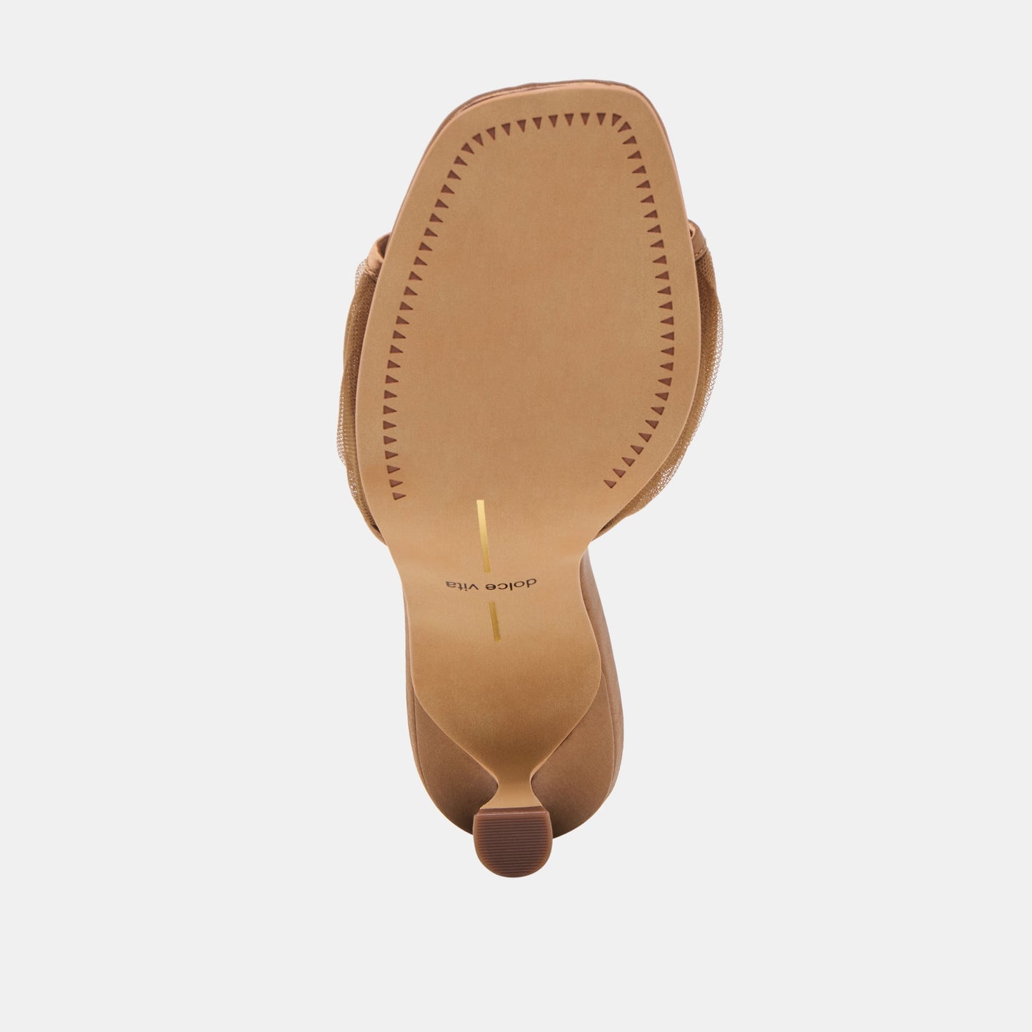 Dolce Vita Galen Mid Brown Tulle Heels