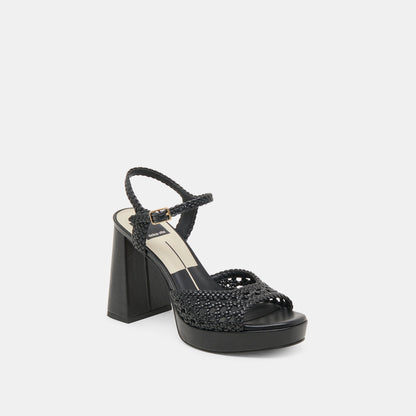 Dolce Vita PEYTEN WIDE HEELS BLACK WOVEN STELLA