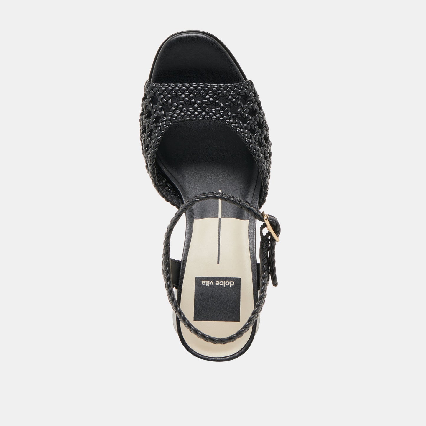 Dolce Vita PEYTEN WIDE HEELS BLACK WOVEN STELLA