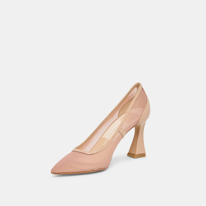 Dolce Vita Malory Lt Tan Mesh Heels