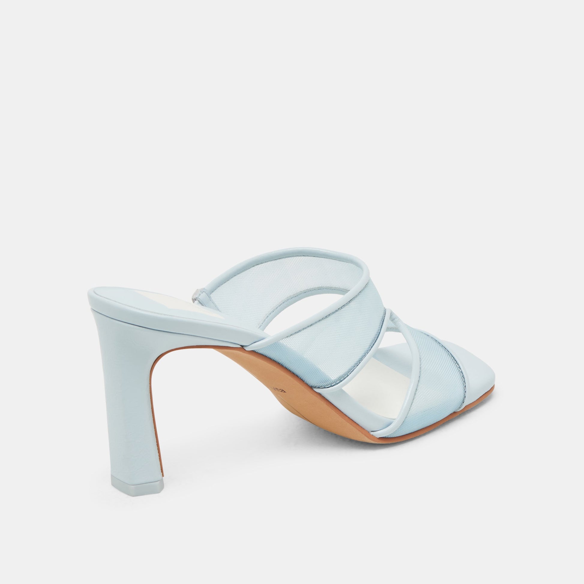 Dolce Vita Gitel Wide Ice Blue Mesh Heels