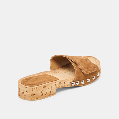 Dolce Vita Sandy Chestnut Suede Sandals