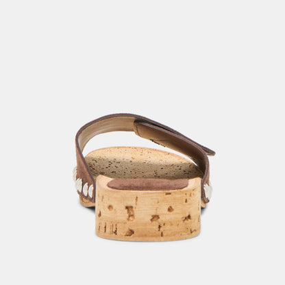 Dolce Vita Sandy Dk Brown Suede Sandals