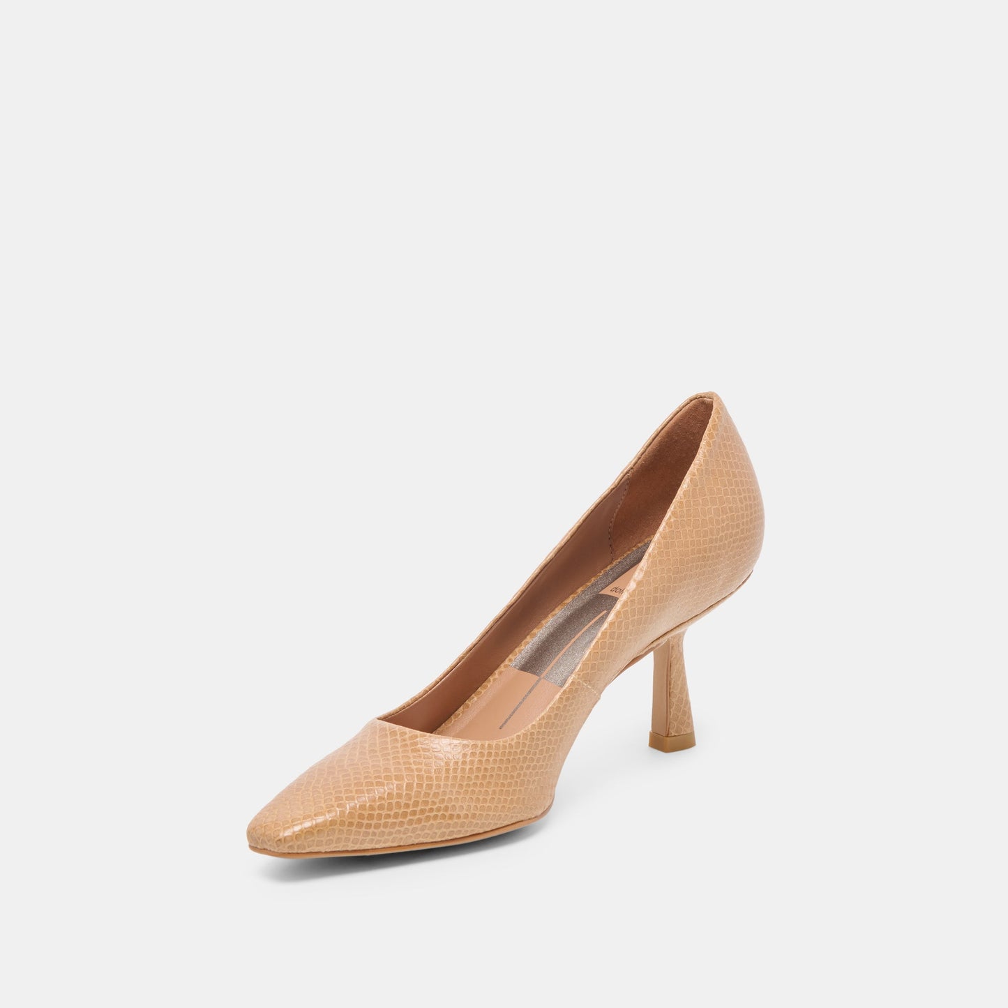 Dolce Vita Briona Whiskey Embossed Leather Heels