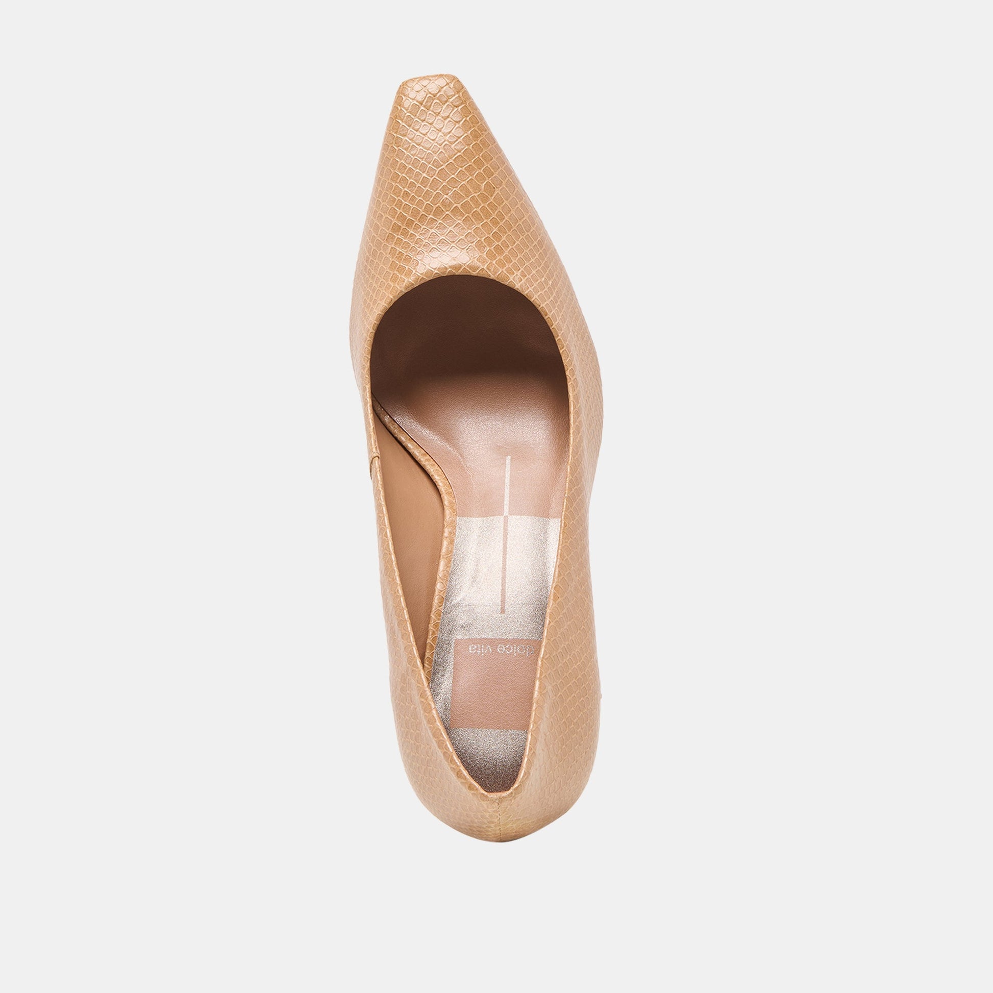 Dolce Vita Briona Whiskey Embossed Leather Heels
