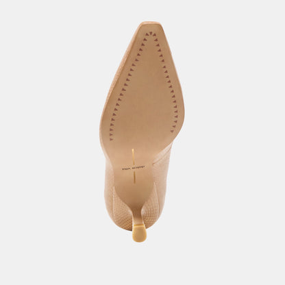 Dolce Vita Briona Whiskey Embossed Leather Heels