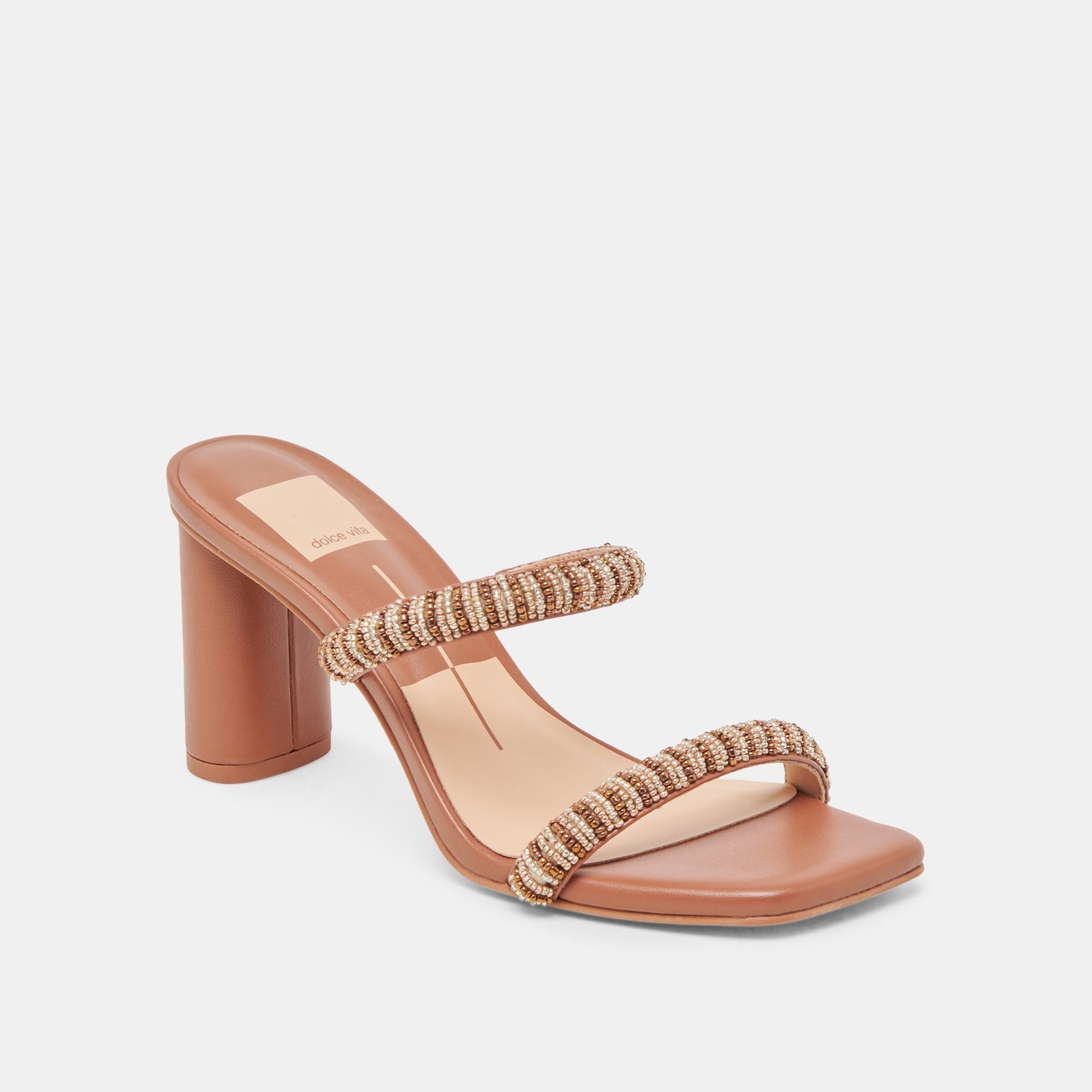 Dolce Vita NOLAH HEELS TAN MULTI BEADS
