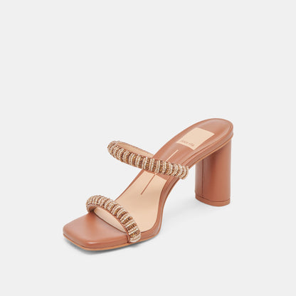 Dolce Vita NOLAH HEELS TAN MULTI BEADS