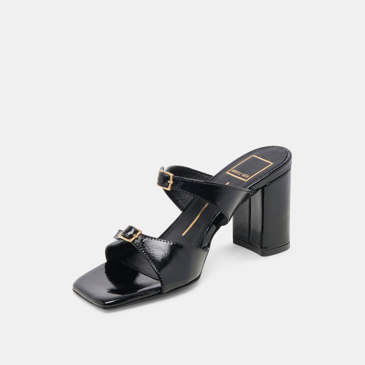 Dolce Vita SHANE HEELS MIDNIGHT CRINKLE PATENT