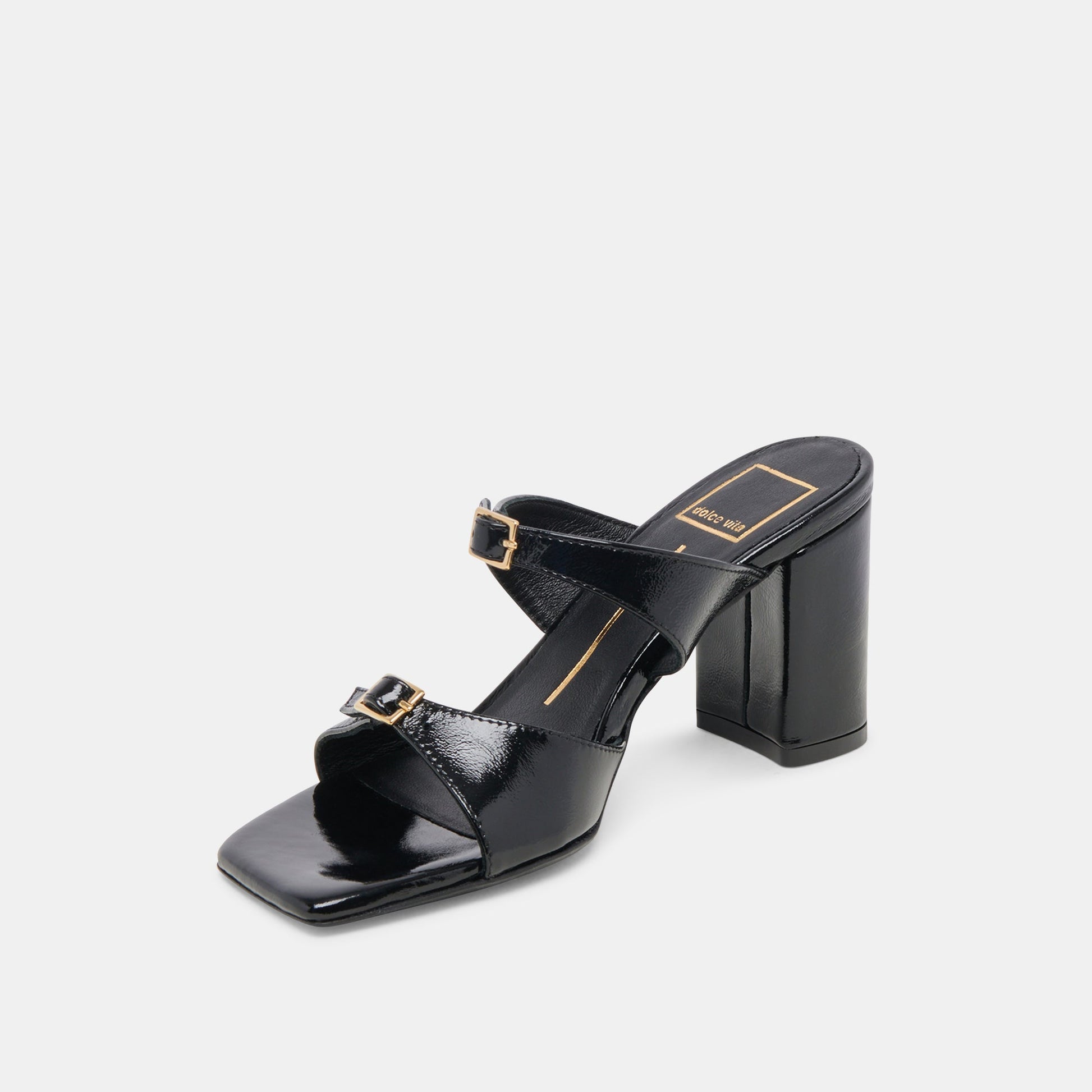 Dolce Vita SHANE HEELS MIDNIGHT CRINKLE PATENT