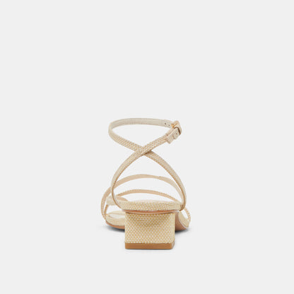 Dolce Vita KARLOS SANDALS NATURAL WOVEN RAFFIA