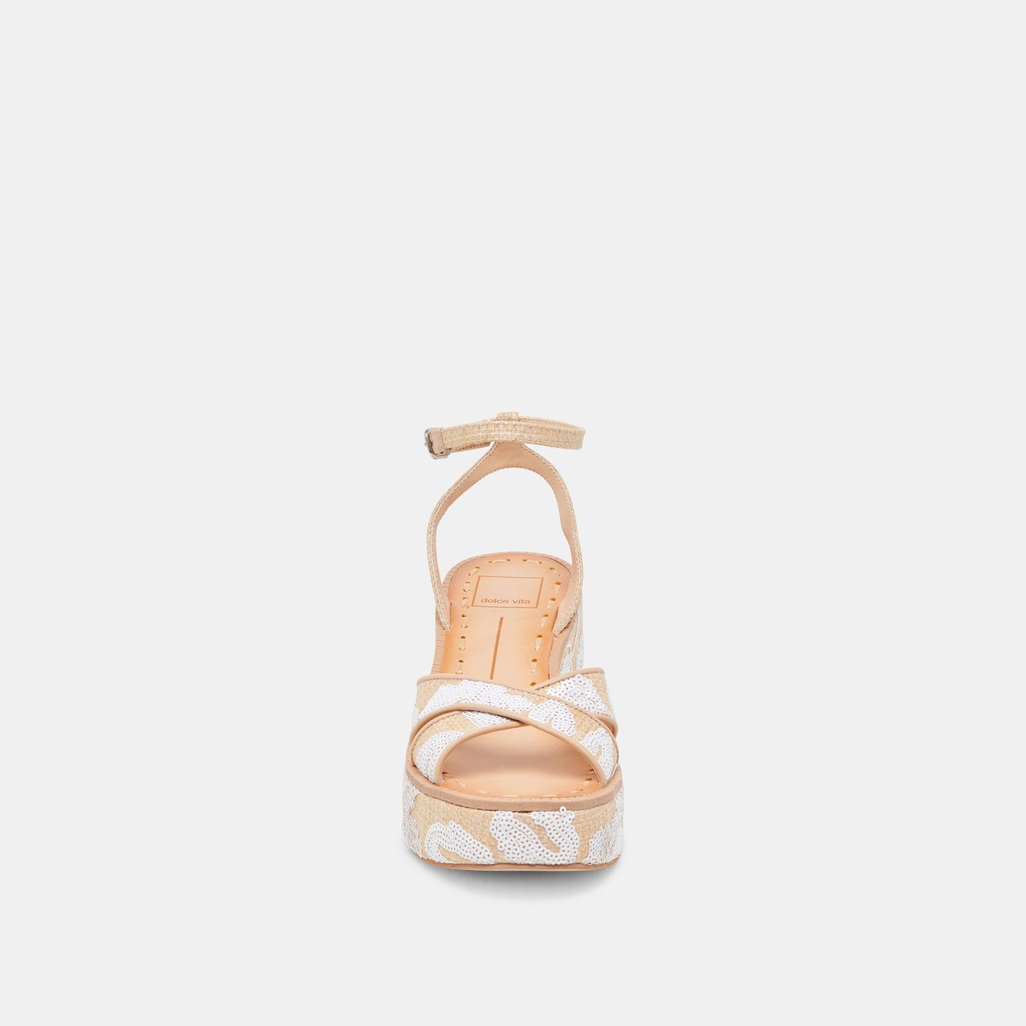 Dolce Vita ENIKO HEELS NATURAL MULTI FLORAL SEQUIN