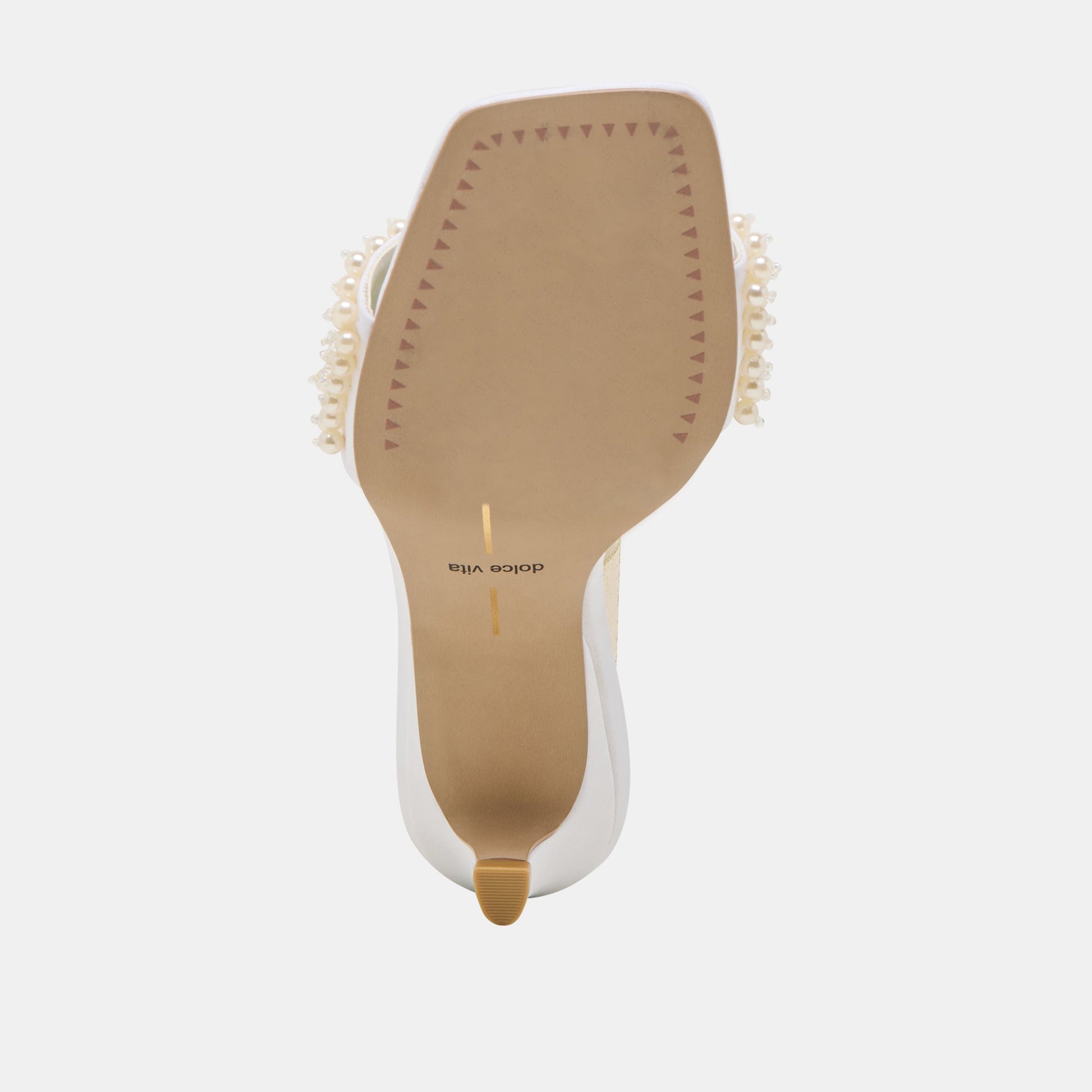 Dolce Vita Rexa Pearl Off White Satin Heels