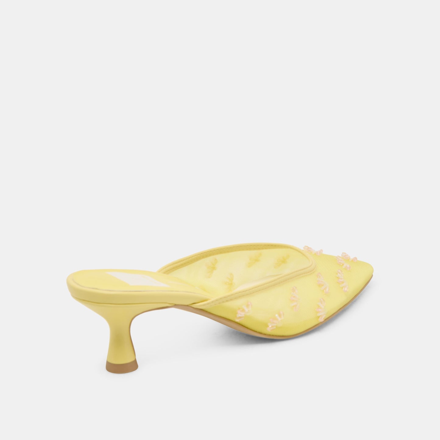 Dolce Vita CLARA WIDE HEELS LEMON MESH