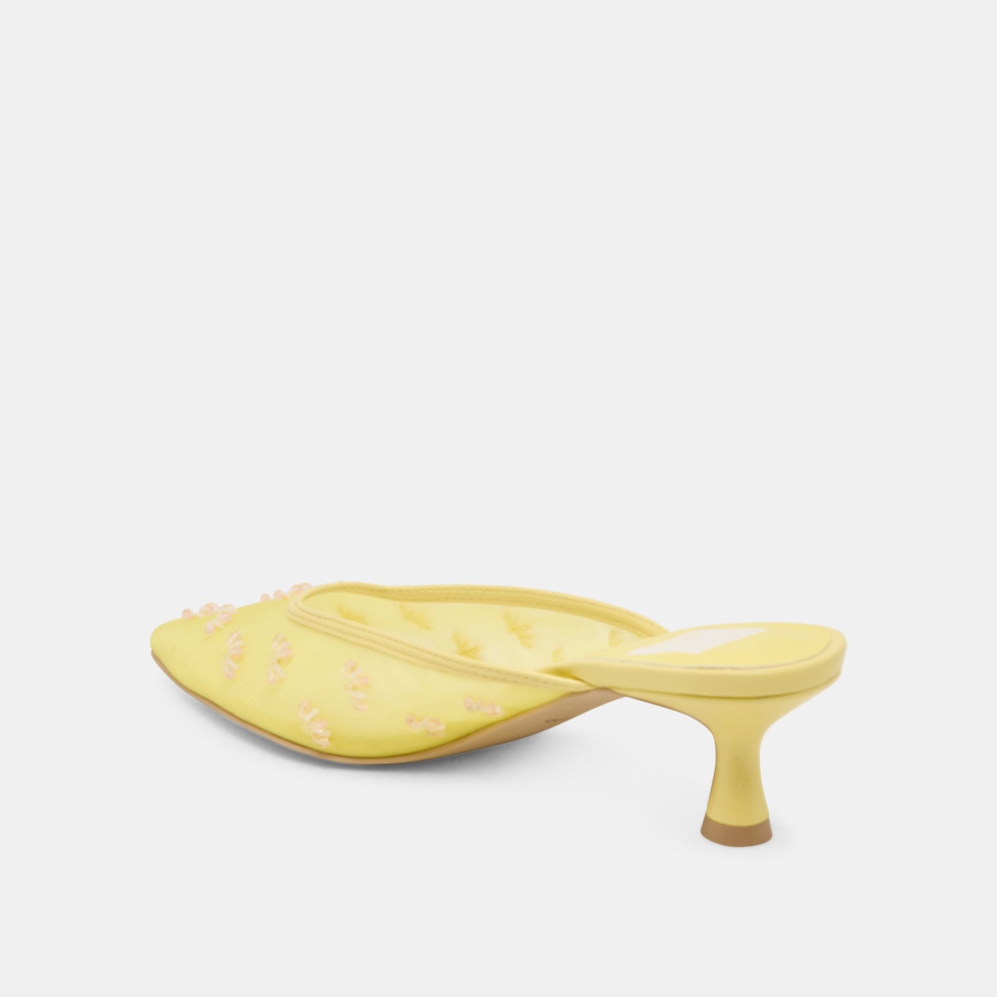 Dolce Vita CLARA WIDE HEELS LEMON MESH