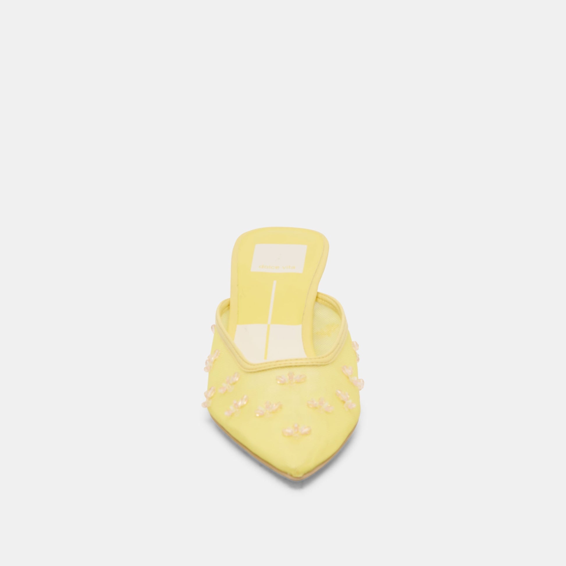 Dolce Vita CLARA WIDE HEELS LEMON MESH