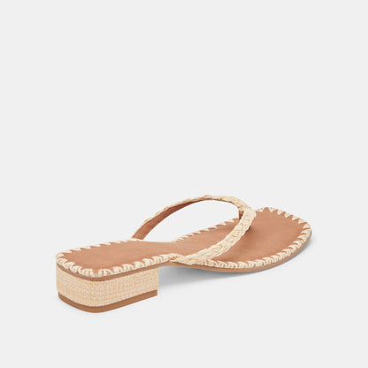 Dolce Vita BARTY SANDALS LT NATURAL RAFFIA