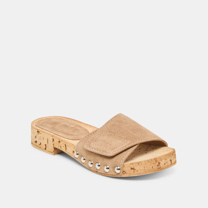 Dolce Vita Sandy Taupe Suede Sandals