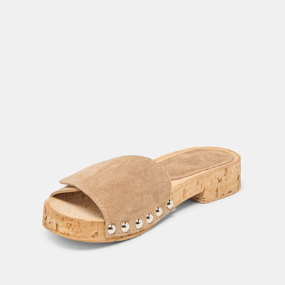 Dolce Vita Sandy Taupe Suede Sandals