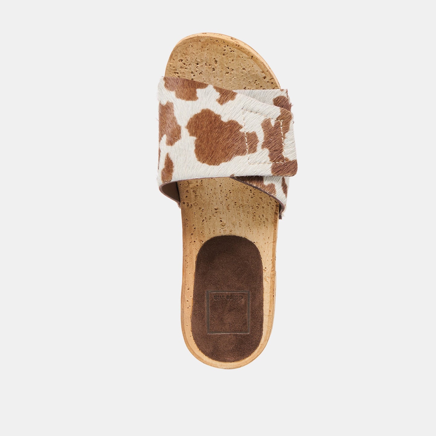 Dolce Vita Sandy Cocoa Taurus Calf Hair Sandals
