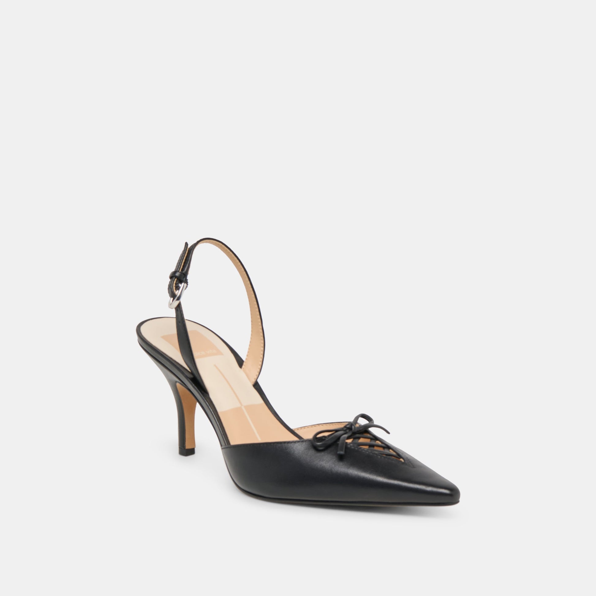 Dolce Vita Hamya Black Leather Heels