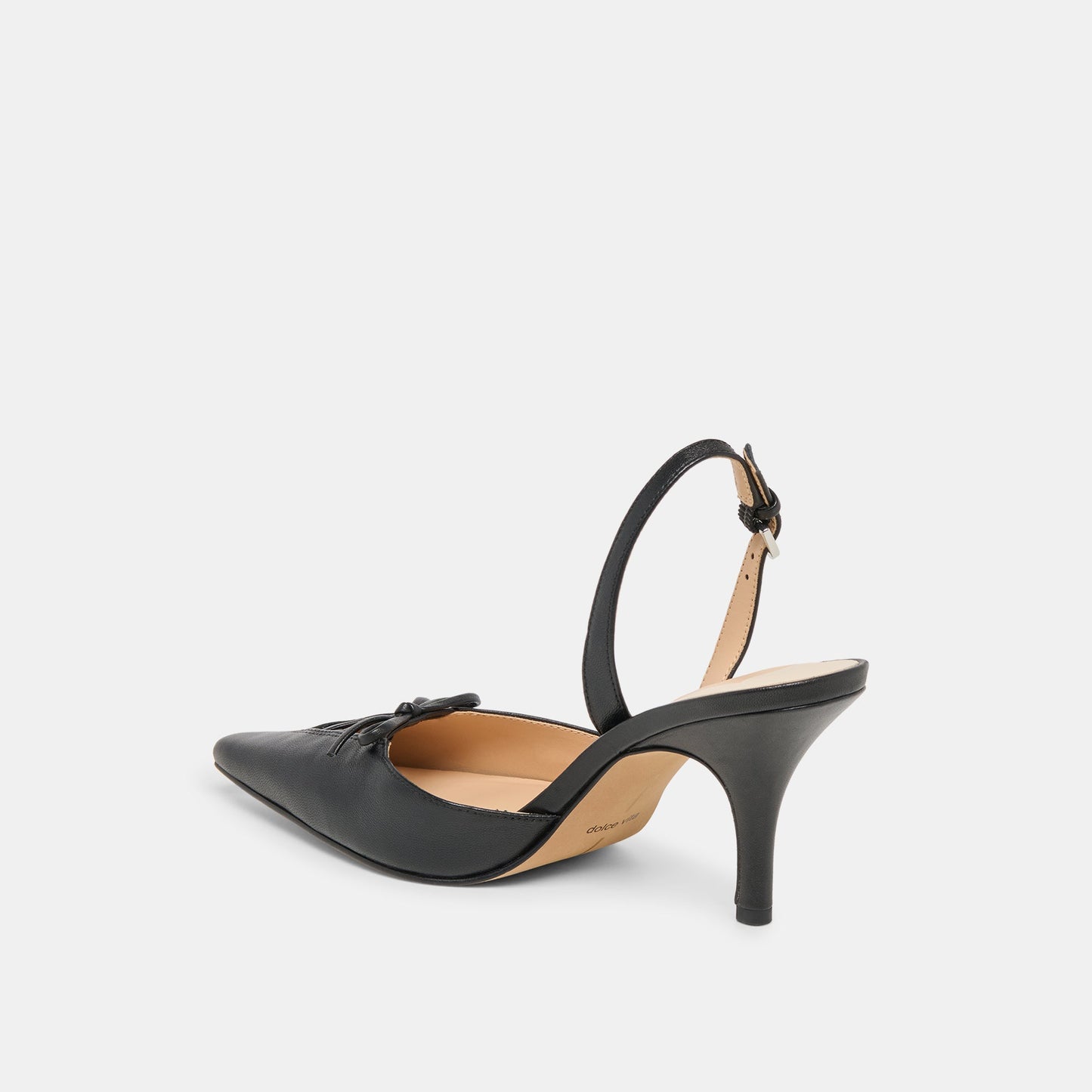 Dolce Vita Hamya Black Leather Heels