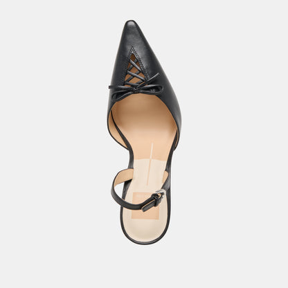 Dolce Vita Hamya Black Leather Heels