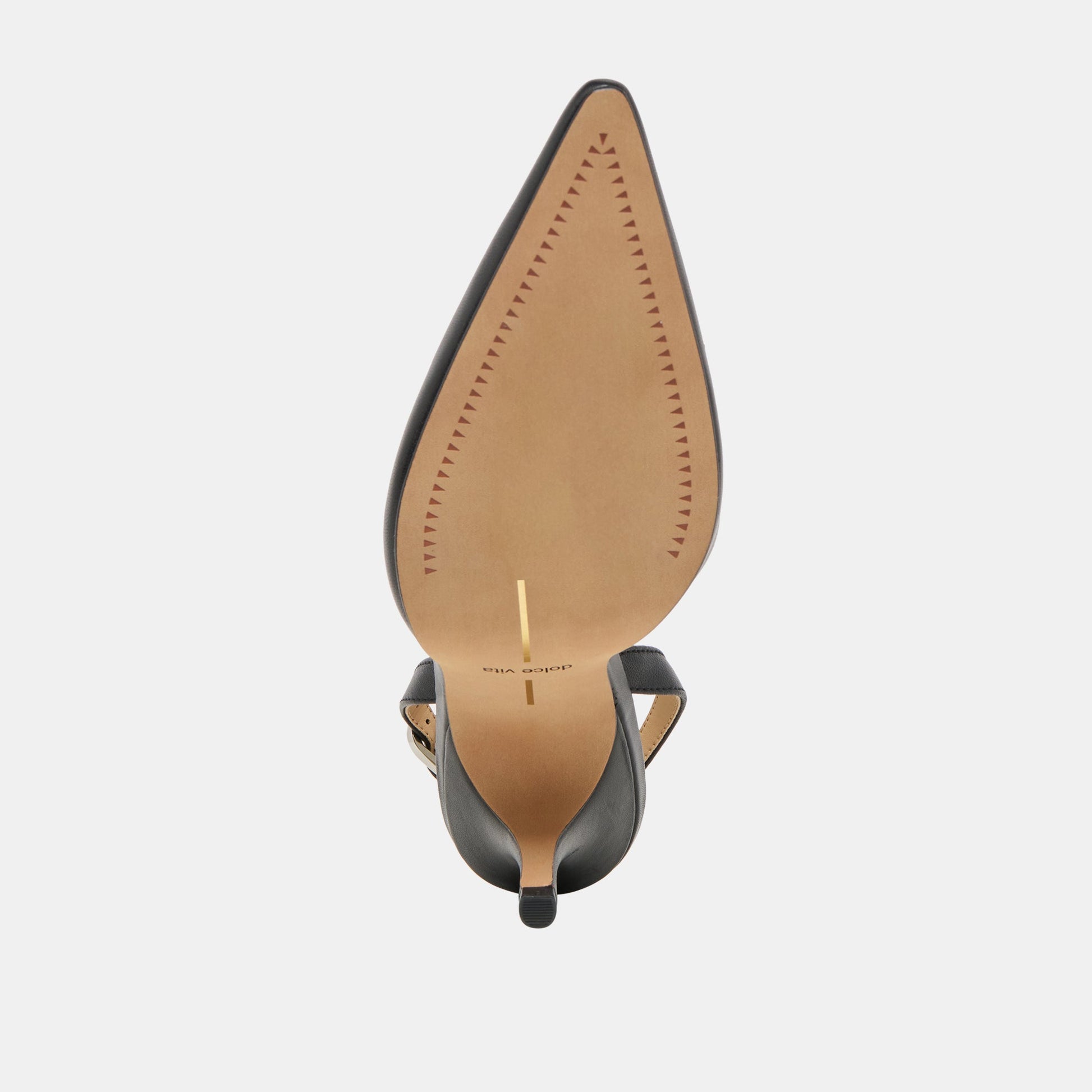Dolce Vita Hamya Black Leather Heels