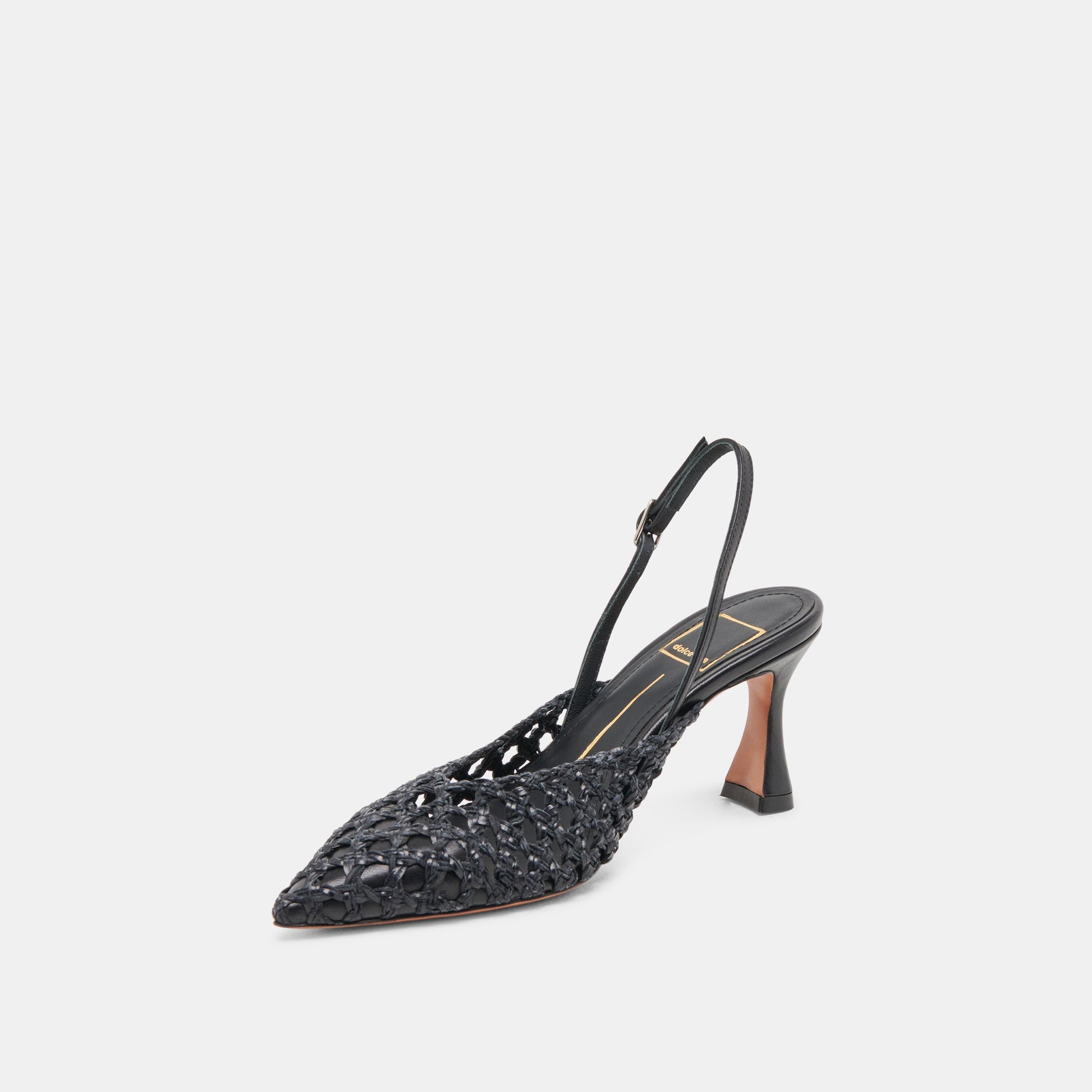 Dolce Vita GLORIA HEELS BLACK WOVEN