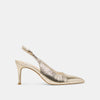 LIGHT GOLD CRINKLE PATENT