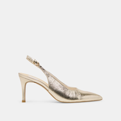 Dolce Vita ELASI HEELS LIGHT GOLD CRINKLE PATENT