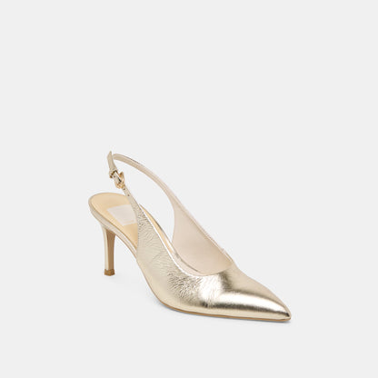 Dolce Vita ELASI HEELS LIGHT GOLD CRINKLE PATENT